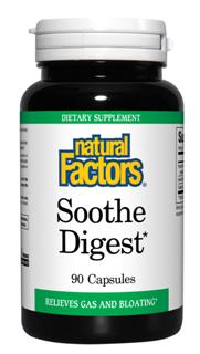 Natural Factors formula Smooth Digest relieves symptoms of indigestion such as gas and bloating..