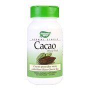 Nature's Way Cacao Whole Fruit Capsules is a whole fruit-processed cacao bean that is beneficial for the heart and stimulates the body..