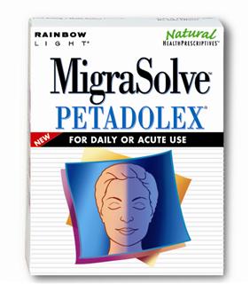 MigraSolve Petadolex - Clinically proven nutritional support for people with migraines - safe & effective for daily or acute use.