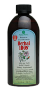 Herbal Iron is a liquid iron and multi-vitamin supplement that is formulated using iron-II-lactate, rather than the commonly used gluconate. The difference is that iron-II-lactate is a highly absorbable and easily tolerable form of iron.

Vitamin C, natural fruit and vegetable concentrates, such as currant, spinach and red beet - some of the most abundant iron sources known - fortify the formula and create its pleasant taste. This is an especially important feature for children with fussy taste buds..