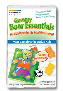 Gummy Bear Essentials Multivitamin & Mineral                              The most complete gummy multivitamin/mineral to nourish growing minds and bodies!.
