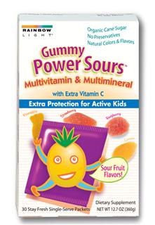 Gummy Power Sours Multivitamin & Multimineral                                                             The most complete gummy multivitamin/mineral plus extra vitamin C to support healthy immunity* .
