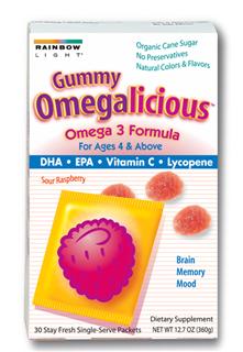 Gummy Omegalicious Omega 3 Formula - Delicious sour gummy berries deliver pure, optimal-potency omega 3 fish oils.