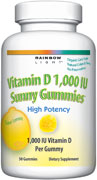 Vitamin D 1,000 IU Sunny Gummies                                            Optimal vitamin D protection in a delicious, 100% natural sour lemon gummy.