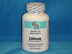 The culture-derived formula offered by American Biologics is a low dose lithium that is readily utilized by the body.  Lithium may be beneficial in regulating neurotransmitter balance, and may also contribute to liver support. .