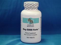 American Biologics has formulated Oxy-5000 Forte from a combination of select and science-based antioxidant enzymes, amino acids, vitamins, minerals, and metabolic cofactors..