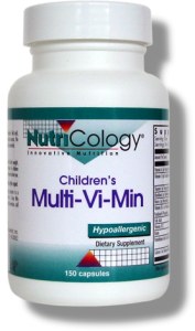 Small capsule size ('3') for easy swallowing. Children's Multi-Vi-MinÂ® capsules may also be opened and sprinkled into desired liquid..