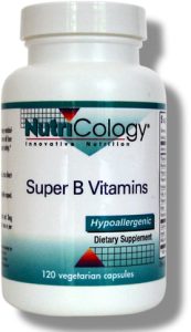 Super B Vitamins is an advanced and complete B-vitamin supplement. It provides substantial amounts of all eleven B-vitamins, including the co-enzyme forms of vitamins B2 and B6 for enhanced bioavailability, and extra pantothenic acid for adrenal support..