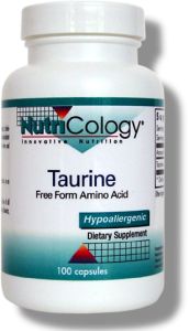 Taurine is a semi-essential amino acid that plays a specialized role as an ion and pH buffer in the heart, skeletal muscles and central nervous system..