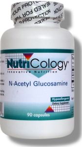 N-Acetyl Glucosamine (NAG) differs from glucosamine sulfate in that it is attached to an acetic acid molecule, while glucosamine sulfate is attached to a sulfuric acid molecule..