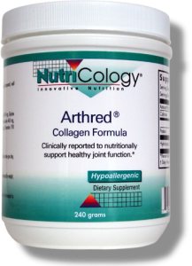 Arthred is hydrolyzed  powdered collagen to support the production of healthy joint tissue (connective tissue)..
