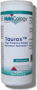Taurox High Potency is a homeopathic immune optimizer containing trillions of therapeutic molecules per dose. It modulates the immune system to decrease fatigue and allow more effective immune responses..