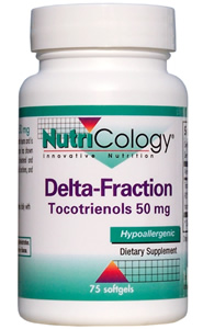 Delta-Fraction Tocotrienols contains tocotrienols from annatto beans and is free of tocopherols. Among tocotrienols, the delta-fraction has shown superb potential for maintaining healthy levels of cholesterol and triglycerides, increasing blood level of coenzyme Q10, regulating metabolic functions, and supporting endothelial functions..