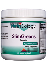 SlimGreens Powder is a unique blend of super green foods, nutritional algae, select vegetable and fruit juice powders, and herbs to support metabolism..