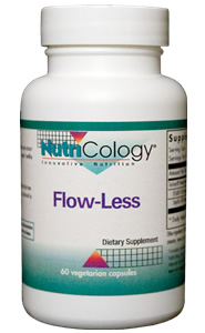 Flow-Less contains a special combination of pumpkin seed extract and soy isoflavones that has been shown to support healthy bladder function, help reduce occasional urinary urgency, and promote sleep satisfaction..