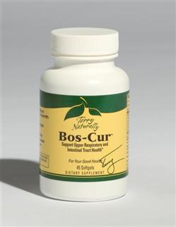 The proprietary formula in Europharma's Bos-Cur is the equivalent to 2500 mgs of Boswellia 70% and 1250 mgs of Curcumin 95%, natural health support for Upper Respiratory and Intestinal Tract Health..