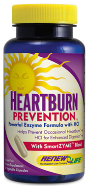 Natural digestive enzyme supplement that aids the prevention of occasional heartburn..
