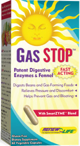 Digestive enzyme supplement for digestion of beans, meats & veggies - helps stop occasionalÃÂÃÂ gas, bloating, stomach cramps& flatulence..