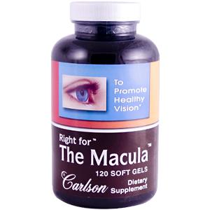 Carlson Right for the Macula is a combination of Lutein with DHA to promote greater pigment density in and around the macula..