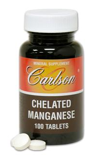 Carlson Chelated Manganese is prepared to aid the body's absorption of Manganese. Chelation helps the body to transport minerals across the intestinal wall as part of digestion. Easy on the stomach. Manganese supports a healthy metabolism to support weight loss..