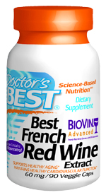 Each capsule of Best French Red Wine Extract provides the resveratrol equivalent of 3 glasses of red wine or 12 glasses of white wine..