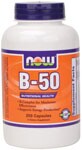B-50 Capsules are a blend of key B vitamins combined with other nutritional factors for enhanced synergism. This formula provides recommended potencies of the most important B vitamins and is designed to supply your body's required daily intake in one complete supplement. Read FAQ's   Niacin - Forms and Safety.