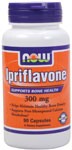 Supports Bone Health  Helps Maintain Healthy Bone Density  Supports Post-Menopausal Calcium Metabolism*  Ipriflavone, 7-isopropoxy-isoflavone, was synthesized in the late 1960s. Though produced synthetically today, it is a naturally occuring isoflavone and belongs to a group of compounds called bioflavonoids, which are found abundantly in plants..