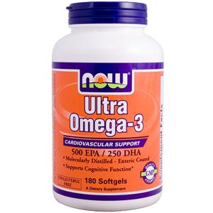 The Natural Fish Oil Concentrate used in Ultra Omega-3 by Now Foods is manufactured under strict quality control standards. Ultra Omega-3 is tested to be free of potentially harmful levels of contaminants (i.e. mercury, heavy metals, PCB's, dioxins, and other contaminants).  Consumption of Omega-3 fatty acids may reduce the risk of coronary heart disease..