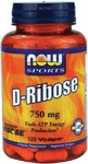 Ribose occurs naturally in all living cells. It is a simple sugar that begins the metabolic process for ATP production. D-Ribose works synergistically with, and enhances the benefits of, creatine supplements..