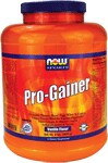 Dynamic Protein Blend (Egg, Whey & Casein)  Unique Enzyme Blend for Superior Digestiblity*  Potent Vitamin & Mineral Complex  Added Glutamine & Taurine  Vanilla Flavor  All Natural  No Aspartame NOW� Pro-Gainer is a dynamic blend of egg, whey and casein proteins designed to increase weight and muscle mass.� Research shows that multiple sources of protein provided the best results, especially when taken throughout the day to keep amino acid levels peaked.� If you're not getting enough protein, your body can start to catabolize other tissues for the amino acids necessary to repair muscle tissue - not good.� We've included a unique enzyme blend for superior digestibility, ensuring maximum absorption and utilization of the nutrients in this formula, particularly calories, carbohydrates and proteins.� Pro-Gainer also provides a potent vitamin and mineral complex to support good nutrition helping to replenish nutrients that are lost during intense training, and added Glutamine and Taurine for extra antioxidant protection and the proven results these amino acids provide.� Add it all up, and you've got the most effective mass and muscle building product available!* � Available in delicious Chocolate flavor. �  Product FAQ's�.