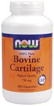 NOW Bovine Cartilage is the highest quality available.  It is the product of 40 years of scientific research and development.  It is produced under rigorous quality control to ensure maximum biological activity..