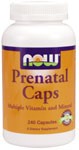 Multiple Vitamin and Mineral A womanÂs nutritional needs can be greater during this special time than at any other point in her life. NOWÂ® Pre-Natal Caps encompass a complete array of vitamins and minerals essential to the support of both mother and child. As one of our most popular womanÂs formulas, weÂve enriched our Pre-natal caps with high potency folic acid, calcium, magnesium, and non-constipating iron bisglycinate to ensure complete nutritional support.* From the FDA's website: '0.8 mg folic acid in a dietary supplement is more effective in reducing the risk of neural tube defects than a lower amount in foods in common form. FDA does not endorse this claim. Public health authorities recommend that women consume 0.4 mg folic acid daily from fortified foods or dietary supplements or both to reduce the risk of neural tube defects.' Product FAQ's Â    Read more about multi-vitamin formulas from Your Health Professor Â  Related Products.