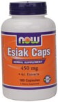 Herbal Supplement  4:1 Extracts NOWÂ® Esiak Caps are a concentrated blend of high-quality, alcohol-free 4:1 herbal extracts formulated according to a traditional Ojebwe Indian formula.Â .