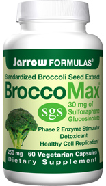 Each capsule of BroccoMaxÂ® contains 30 mg of sulforaphane glucosinolate, a concentration at least 20 times greater than that found in the full-grown broccoli plant..