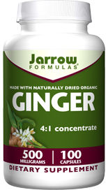 Jarrow Formulas Ginger 4:1 concentrate contains active compounds that are beneficial to the gastrointestinal tract..