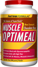 Each serving of Muscle OptimealÂ® contains 22 grams of high biological value protein from whey, milk and rice, providing about 5 grams of Branched Chain Amino Acids (Leucine, Isoleucine and Valine)..