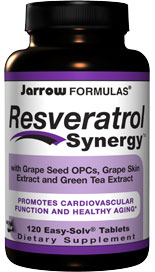 Jarrow FORMULAS Resveratrol SynergyÂ brings together resveratrol and powerful antioxidants resulting in a potent synergistic formula. An excellent antioxidant for healthy aging..