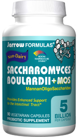 SACCHAROMYCES BOULARDII+MOS is a probiotic yeast that survives stomach acid and colonizes the intestinal tract.* It promotes the health of the intestinal tract, helps protect its beneficial microbiota, and enhances immune function.* MOS (MannanOligoSaccharide) is an oligosaccharide from the cell walls of S. cerevisiae that can prevent bacteria from adhering to the epithelial cells and reduce their proliferation*..