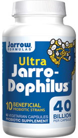 Each capsule of Ultra Jarro-Dophilus contains 40 billion total probiotic bacteria..