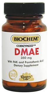 DMAE is a compound found in brain tissue. Along with synergists Pantothenic Acid and Vitamin B-6, DMAE helps support normal, healthy neurotransmitter function..