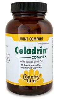 Celadrin, a proprietary blend of esterified fatty acid carbons for temporary relief from minor aches and pains. An alternative to non-steroidal and anti-inflammatory drugs.