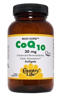 Country Life's Maxi-Sorb CoQ10 employs the patented BioSolv delivery system. This delivery system enhances adsorption 300% over that found with CoQ10 tablets, hard shell capsules or other softgels tested..