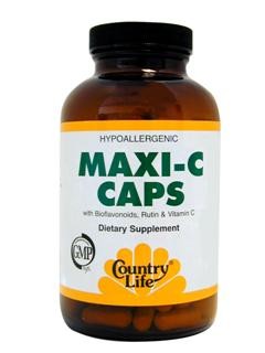Maxi C Caps with Bioflavonoids, Rutin & Vitamin C. Bioflavonoids work synergistically with vitamin C..