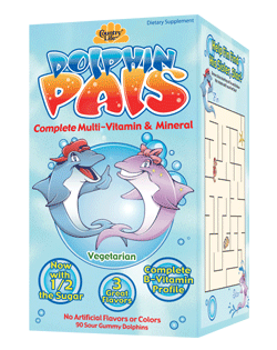 A great way for parents to provide the daily nutrition that is so vital to growing children! Dolphin Pals are all natural, complete, and balanced with appropriate, gentle levels of essential vitamins and minerals..