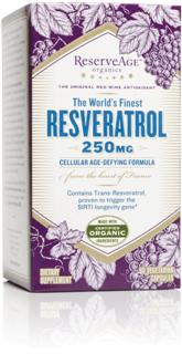 ReserveAge Organics combines organic French red-wine grapes direct from French vineyards and wild crafted natural Polygonum cuspidatum root extract into a potent and powerful rejuvenating blend..