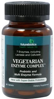 Vegetarian Enzyme ComplexÃÂÃÂ contains multiple enzymes to assist in the breakdown of food and assist in the utilization of nutrients, along with the intestinal flora benefits of probiotics..