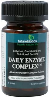Daily Enzyme ComplexÂ is an advanced digestive enzyme formula with an array of enzymes, glandulars and nutritional factors that support digestion and assist in adequate nutrient absorption, along with the intestinal flora balancing benefits of probiotics..