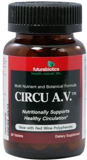 Circu A.V.ÃÂÃÂÃÂÃÂÃÂÃÂÃÂÃÂ is a multi-nutritional approach to nutritionally supporting healthy circulation* by helping to provide nutrients that may be lacking from the diet.  Among the nutrients included in Circu A.V.is Niacin (nicotinic acid), a B vitamin. Niacin is a vasodilator, meaning it dilates the veins and increases blood flow. Niacinamide is another form of Niacin..