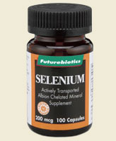 Futurebiotics Selenium provides 200 mcg of Selenium amino acid chelate per tablet from Albion Laboratories, the preferred source of nutritional mineral chelates.  Albion amino acid chelated minerals are produced through a patented technology and are specially formulated for optimum mineral absorption. maintain product potency..