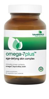 Omega-7PlusÂ supplies these important nutrients with an Age-Defying Skin Complex including Liquid Silica, Biotin, Hyaluronic Acid and CoQ10 and combines them in a special 100% vegetarian liquid delivery system, LicapsÂ®..